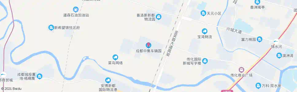 成都中集车辆园_公交站地图_成都公交_妙搜公交查询2024