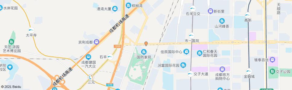 成都新园大道_公交站地图_成都公交_妙搜公交查询2024