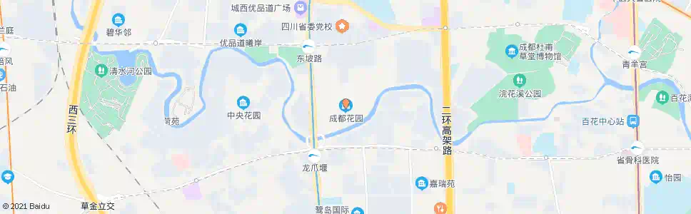 成都花园小区_公交站地图_成都公交_妙搜公交查询2024