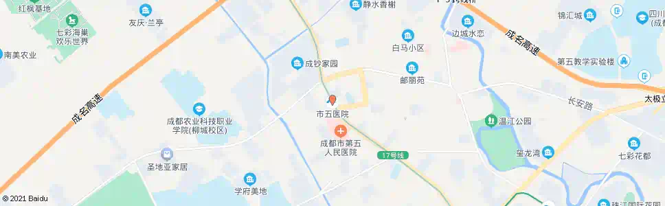 成都市五医院_公交站地图_成都公交_妙搜公交查询2024