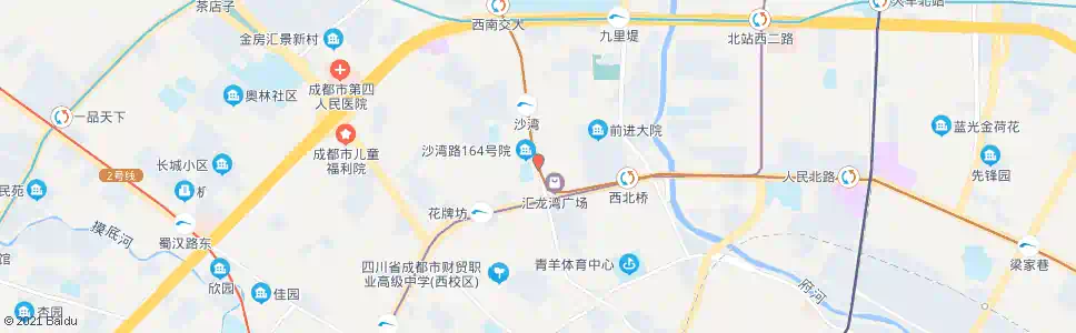 成都沙湾路_公交站地图_成都公交_妙搜公交查询2024