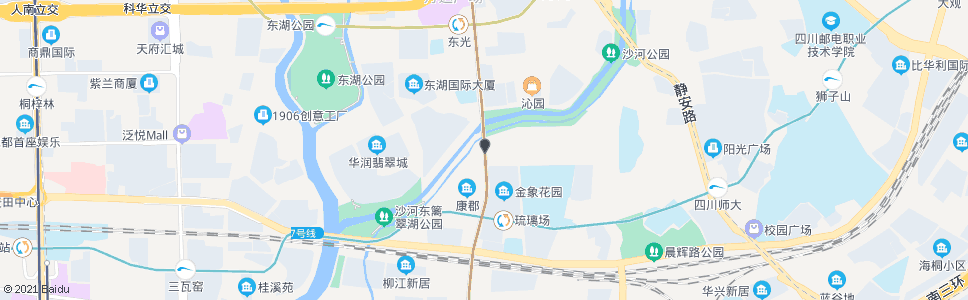 成都成仁路沙河大桥_公交站地图_成都公交_妙搜公交查询2024