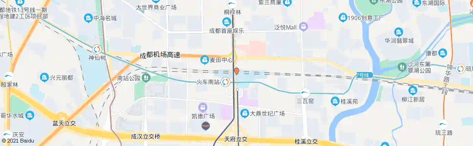 成都花土南_公交站地图_成都公交_妙搜公交查询2024