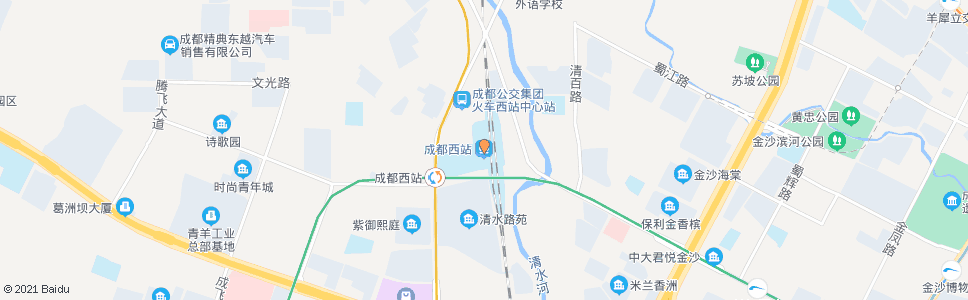 成都牧电路西_公交站地图_成都公交_妙搜公交查询2024