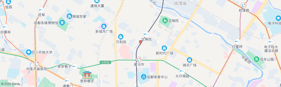 成都人民中路二段_公交站地图_成都公交_妙搜公交查询2024