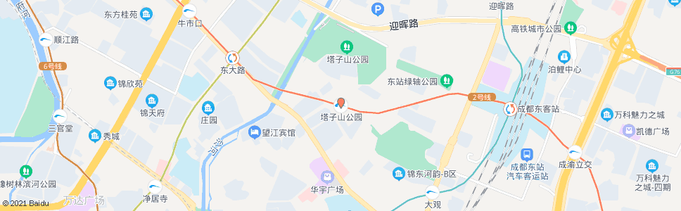 成都塔子山公园站_公交站地图_成都公交_妙搜公交查询2024