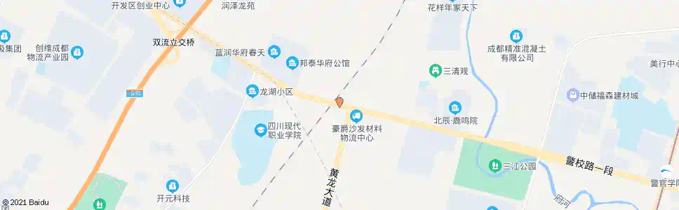 成都物联大道双黄路口_公交站地图_成都公交_妙搜公交查询2024