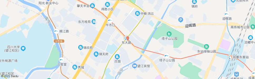成都地铁东大路站_公交站地图_成都公交_妙搜公交查询2024
