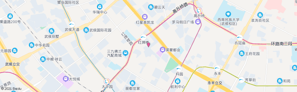 成都长城西一路_公交站地图_成都公交_妙搜公交查询2024