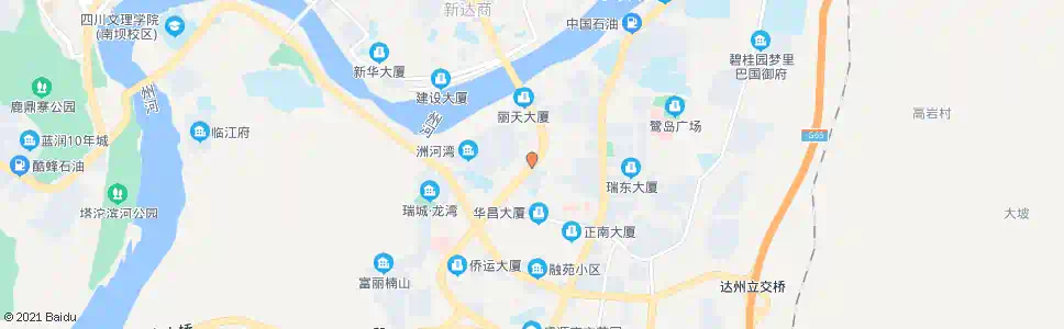 达州利通花园_公交站地图_达州公交_妙搜公交查询2024