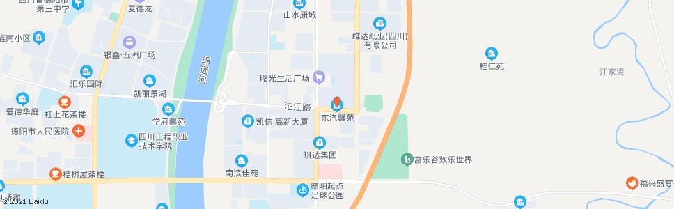 德阳东汽馨苑南门_公交站地图_德阳公交_妙搜公交查询2024