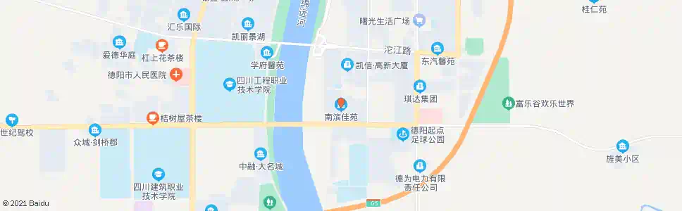 德阳南滨佳苑_公交站地图_德阳公交_妙搜公交查询2024