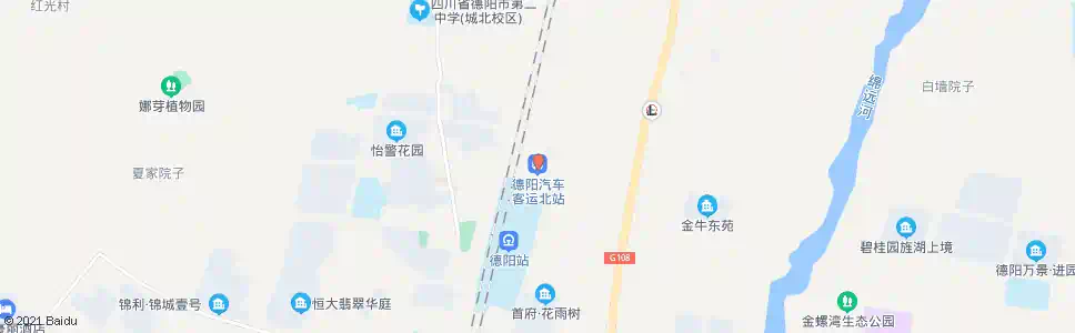 德阳汽车北站_公交站地图_德阳公交_妙搜公交查询2024