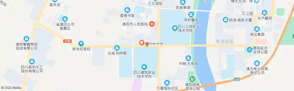 德阳四川建院_公交站地图_德阳公交_妙搜公交查询2024