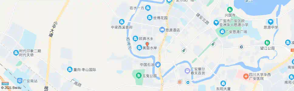 广安希望小学二校区_公交站地图_广安公交_妙搜公交查询2024