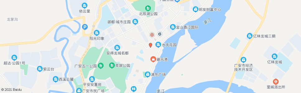 广安龙马广场_公交站地图_广安公交_妙搜公交查询2024