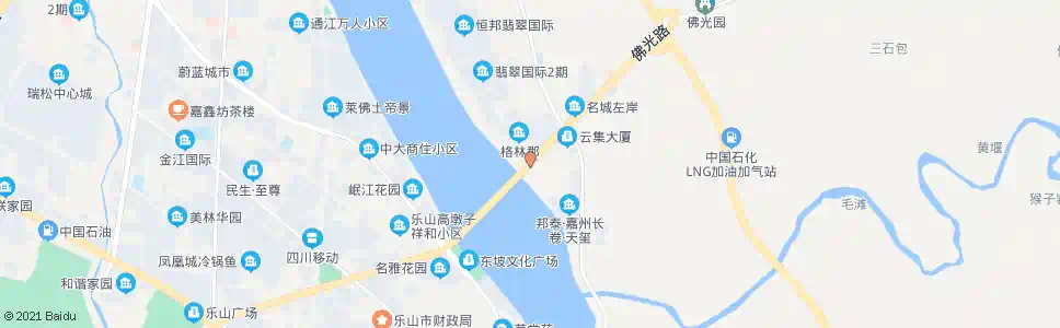 乐山岷江二桥东_公交站地图_乐山公交_妙搜公交查询2024