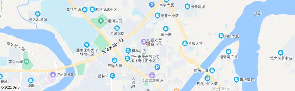 泸州红星农贸市场_公交站地图_泸州公交_妙搜公交查询2024