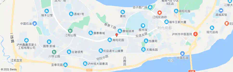 泸州酒城大道一段_公交站地图_泸州公交_妙搜公交查询2024