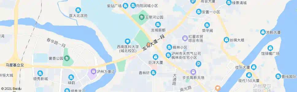 泸州龙马大道一段_公交站地图_泸州公交_妙搜公交查询2024