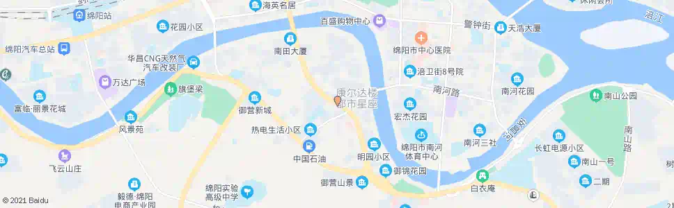 绵阳饮马大桥_公交站地图_绵阳公交_妙搜公交查询2024