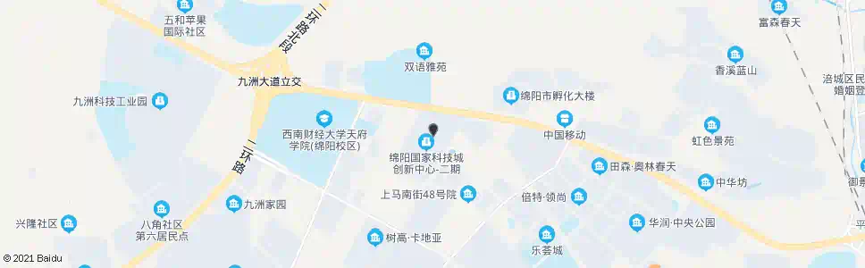 绵阳科创园孵化中心_公交站地图_绵阳公交_妙搜公交查询2024