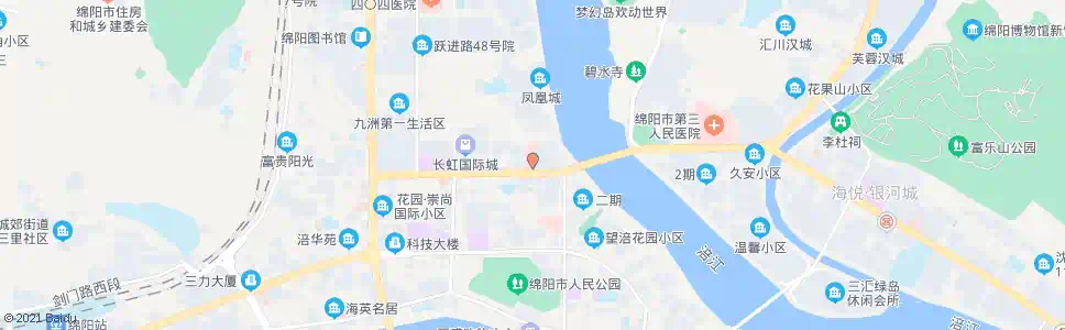 绵阳市人民医院_公交站地图_绵阳公交_妙搜公交查询2024