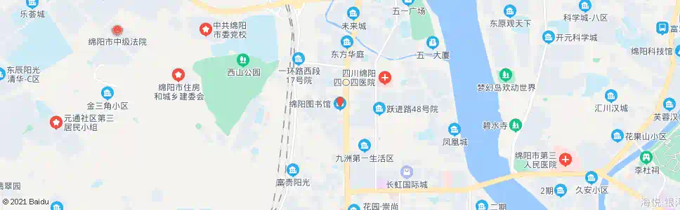 绵阳图书馆_公交站地图_绵阳公交_妙搜公交查询2024