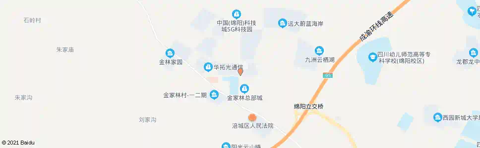 绵阳二中金家林校区_公交站地图_绵阳公交_妙搜公交查询2024