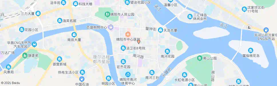 绵阳红星街_公交站地图_绵阳公交_妙搜公交查询2024