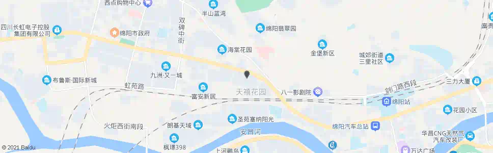 绵阳万向装饰建材城_公交站地图_绵阳公交_妙搜公交查询2024