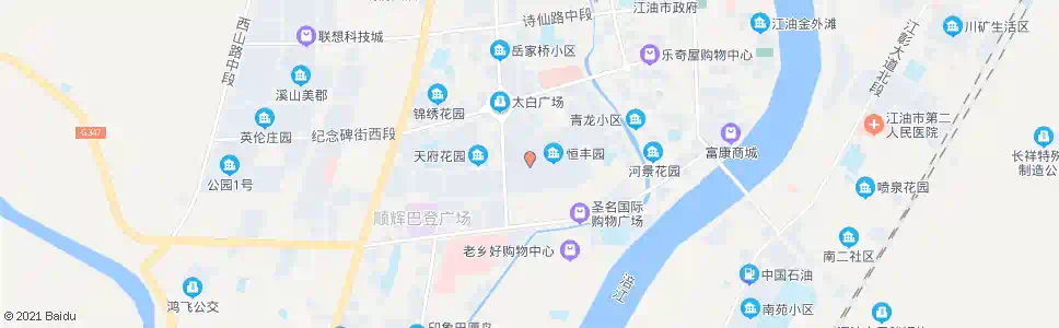 绵阳恒丰园小区_公交站地图_绵阳公交_妙搜公交查询2024