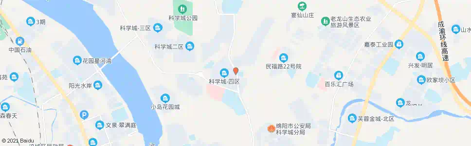 绵阳科学城九区_公交站地图_绵阳公交_妙搜公交查询2024