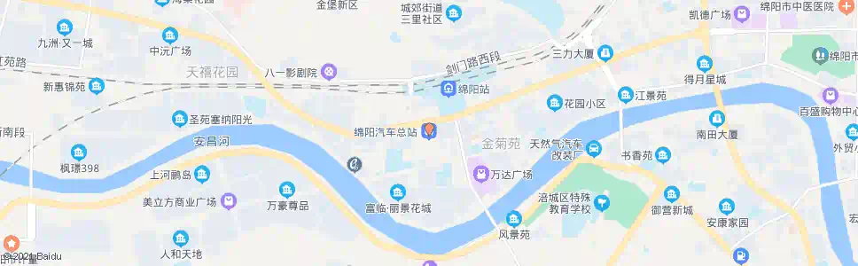 绵阳汽车北站入口_公交站地图_绵阳公交_妙搜公交查询2024