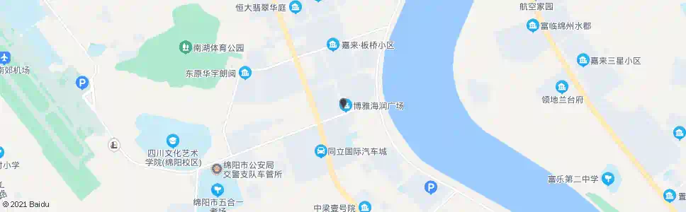 绵阳红桥西路中段_公交站地图_绵阳公交_妙搜公交查询2024