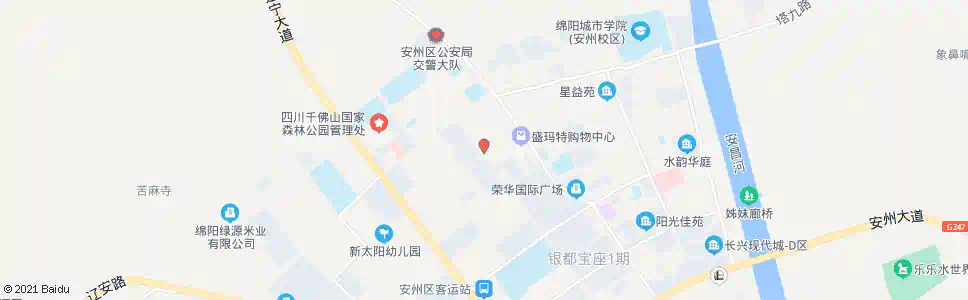 绵阳安县中心广场_公交站地图_绵阳公交_妙搜公交查询2024