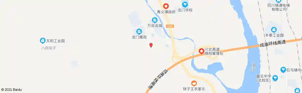 绵阳小桥村_公交站地图_绵阳公交_妙搜公交查询2024