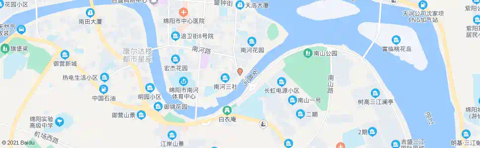 绵阳南山大桥_公交站地图_绵阳公交_妙搜公交查询2024