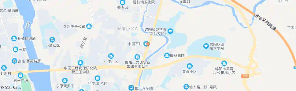 绵阳公汽司修理厂_公交站地图_绵阳公交_妙搜公交查询2024