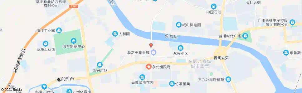 绵阳普明北路西段_公交站地图_绵阳公交_妙搜公交查询2024