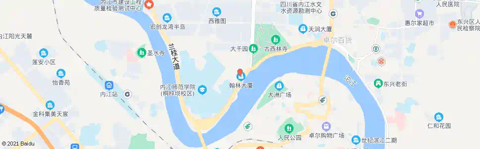 内江师院东区_公交站地图_内江公交_妙搜公交查询2024