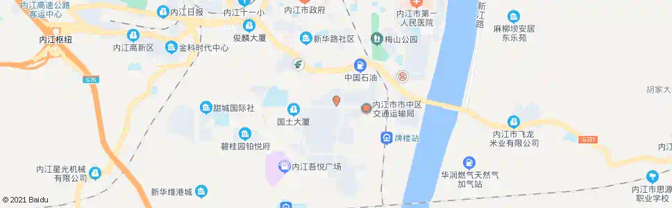 内江长富花园_公交站地图_内江公交_妙搜公交查询2024