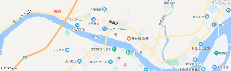 雅安南四路口_公交站地图_雅安公交_妙搜公交查询2024