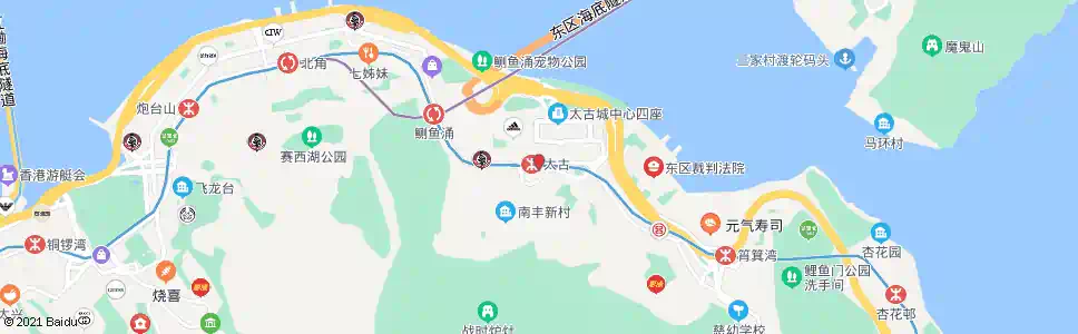 香港康怡廣場_巴士站地圖_香港巴士_妙搜巴士搜尋2024