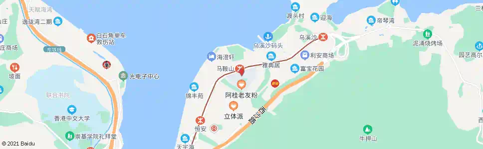 香港馬鞍山市中心_巴士站地圖_香港巴士_妙搜巴士搜尋2024