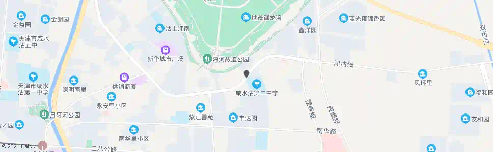 天津咸水沽二中_公交站地图_天津公交_妙搜公交查询2024