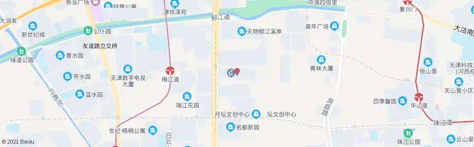 天津珠江装饰城_公交站地图_天津公交_妙搜公交查询2024