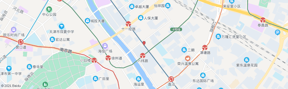 天津六纬路十三经路_公交站地图_天津公交_妙搜公交查询2024