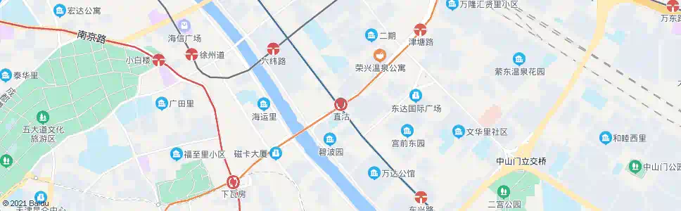 天津大直沽_公交站地图_天津公交_妙搜公交查询2024