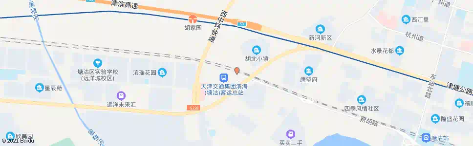 天津滨海客运站(109路)_公交站地图_天津公交_妙搜公交查询2024